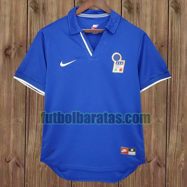 camiseta italia 1998 azul primera