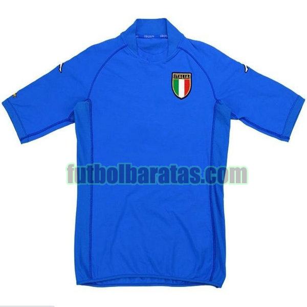 camiseta italia 2002 azul primera