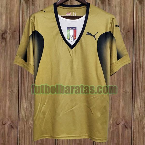 camiseta italia 2006 amarillo portero