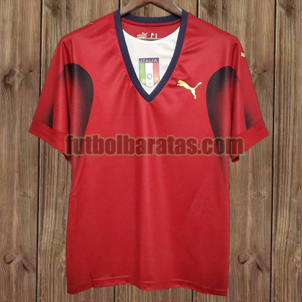 camiseta italia 2006 rojo portero