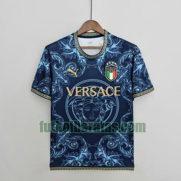 camiseta italia 2022 azul versace
