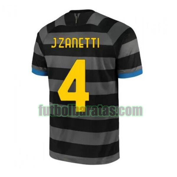 camiseta j.zanetti 4 inter milan 2020-2021 gris tercera