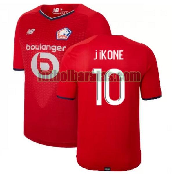 camiseta j ikone 10 lille osc 2021 2022 rojo primera