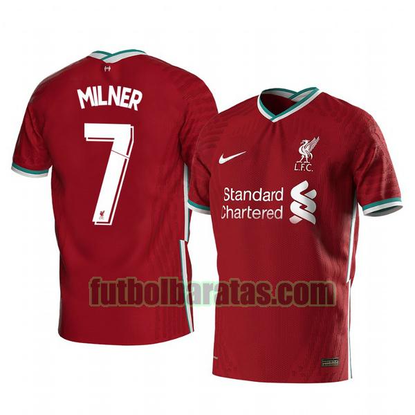 camiseta james milner 7 camiseta liverpool 2020-2021 primera