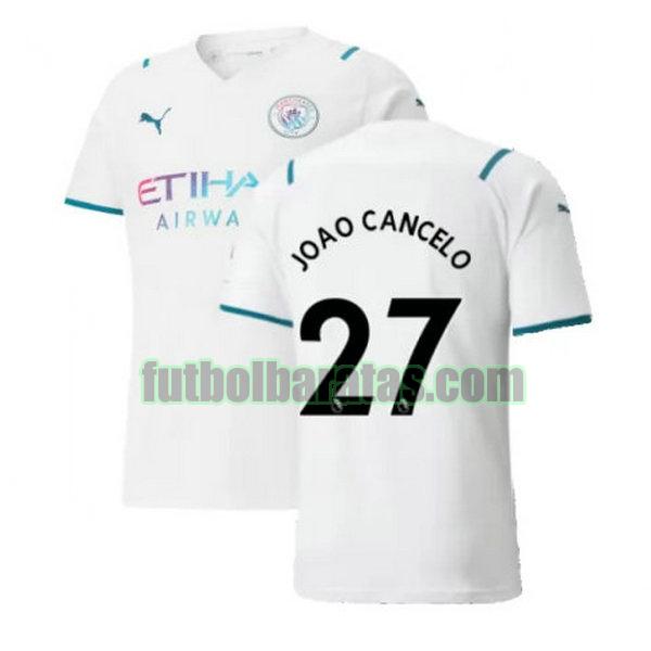 camiseta joao cancelo 27 manchester city 2021 2022 blanco segunda