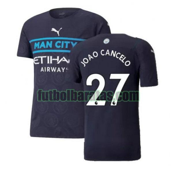 camiseta joao cancelo 27 manchester city 2021 2022 negro tercera