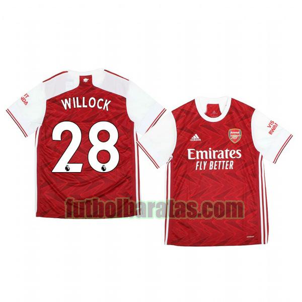camiseta joe willock 28 camiseta arsenal 2020-2021 primera