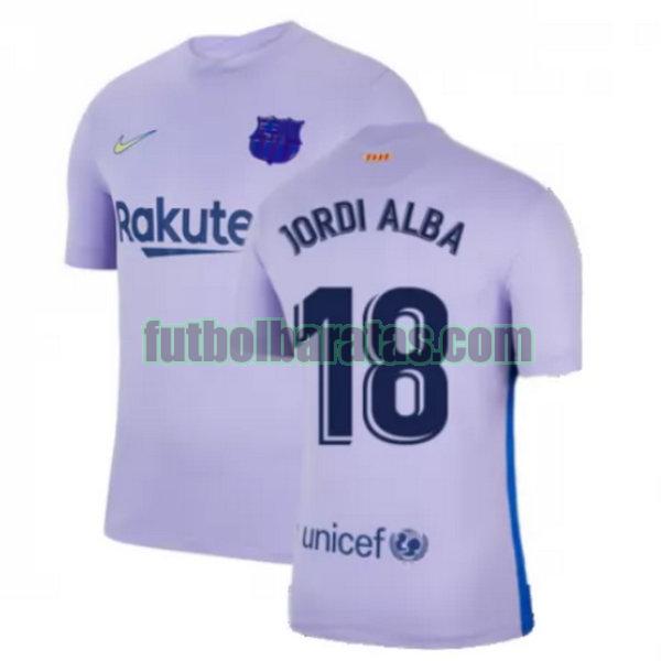 camiseta jordi alba 18 barcelona 2021 2022 amarillo segunda