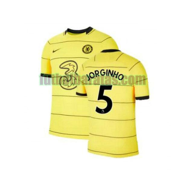 camiseta jorginho 5 chelsea 2021 2022 amarillo tercera