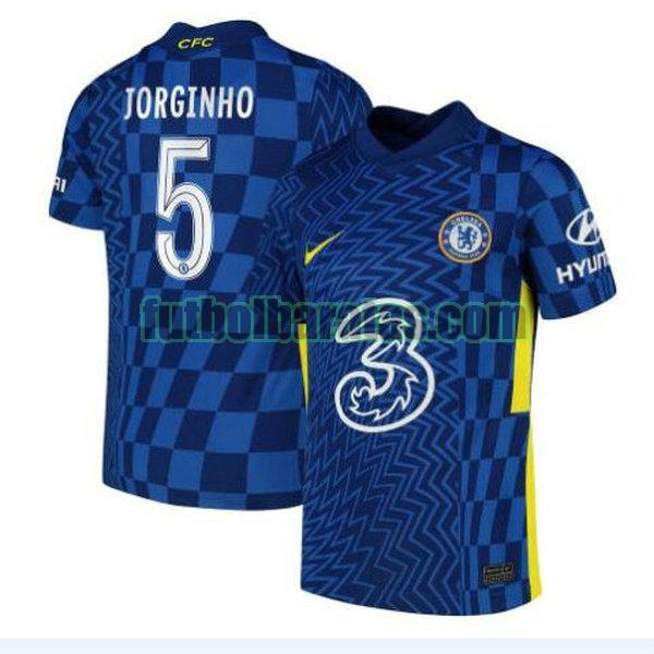 camiseta jorginho 5 chelsea 2021 2022 azul primera