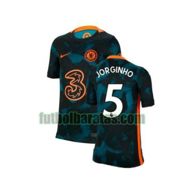 camiseta jorginho 5 chelsea 2021 2022 verde segunda