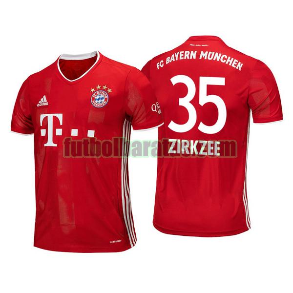 camiseta joshua zirkzee 35 camiseta bayern munich 2020-2021 primera