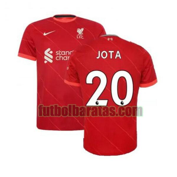 camiseta jota 20 liverpool 2021 2022 rojo primera