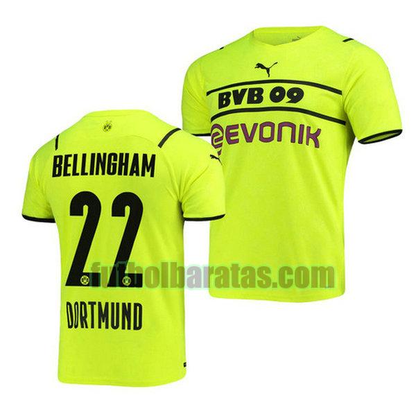 camiseta jude bellingham 22 borussia dortmund 2021 2022 verde tercera