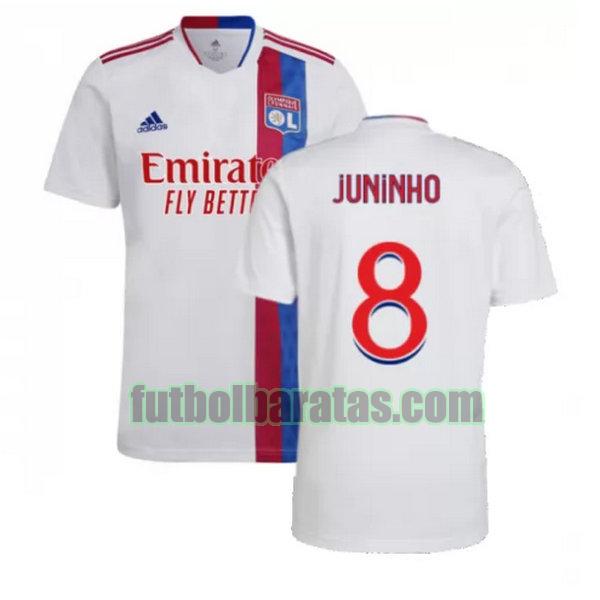 camiseta juninho 8 lyon 2021 2022 blanco primera