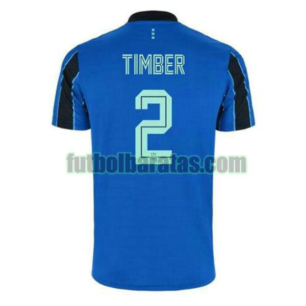 camiseta jurrien timber 2 chelsea 2021 2022 azul segunda