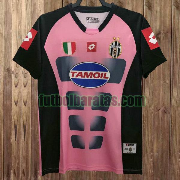 camiseta juventus 2002-2003 rosa portero