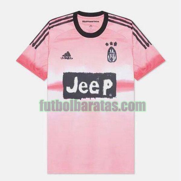 camiseta juventus 2020-2021 rosa adidas design