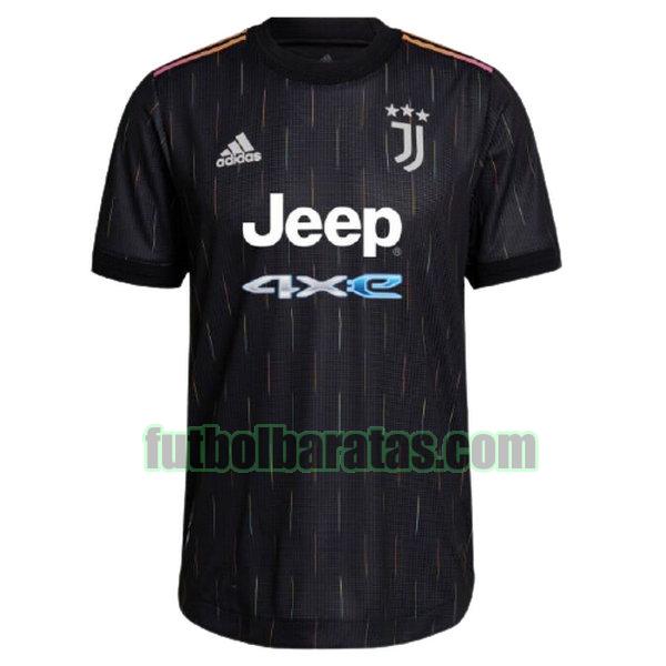 camiseta juventus 2021 2022 negro segunda equipacion