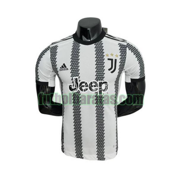 camiseta juventus 2022 2023 negro blanco primera player