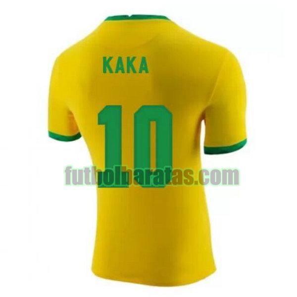 camiseta kaka 10 brasil 2020-2021 amarillo primera