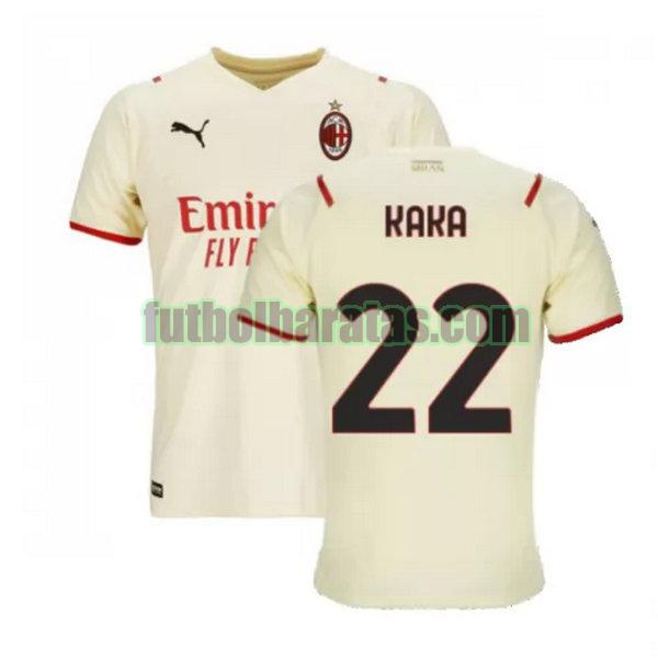 camiseta kaka 22 ac milan 2021 2022 blanco segunda