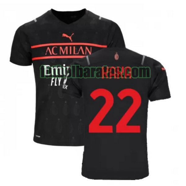 camiseta kaka 22 ac milan 2021 2022 negro tercera