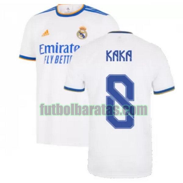 camiseta kaka 8 real madrid 2021 2022 blanco primera