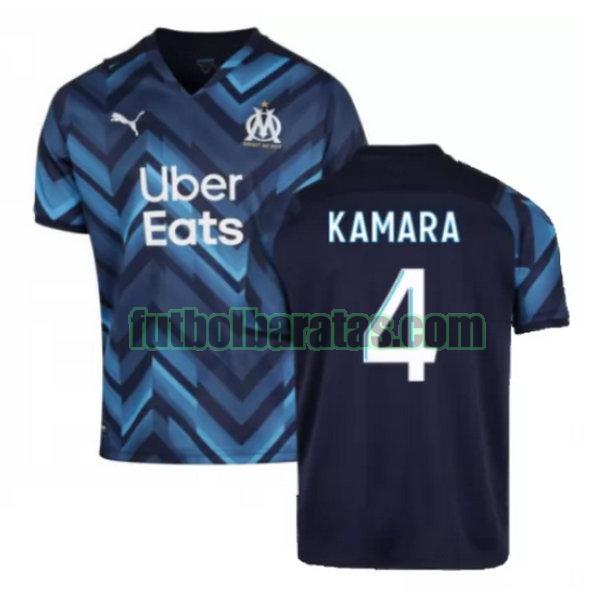 camiseta kamara 4 marsella 2021 2022 azul segunda