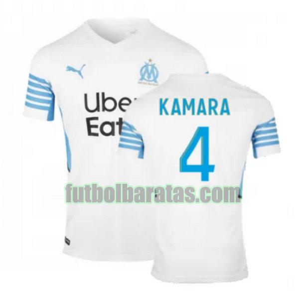 camiseta kamara 4 marsella 2021 2022 blanco primera