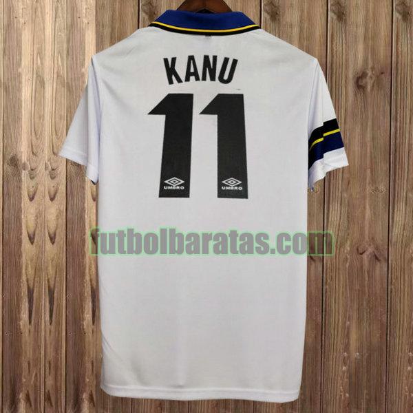 camiseta kanu 11 inter milan 1997-1998 blanco segunda