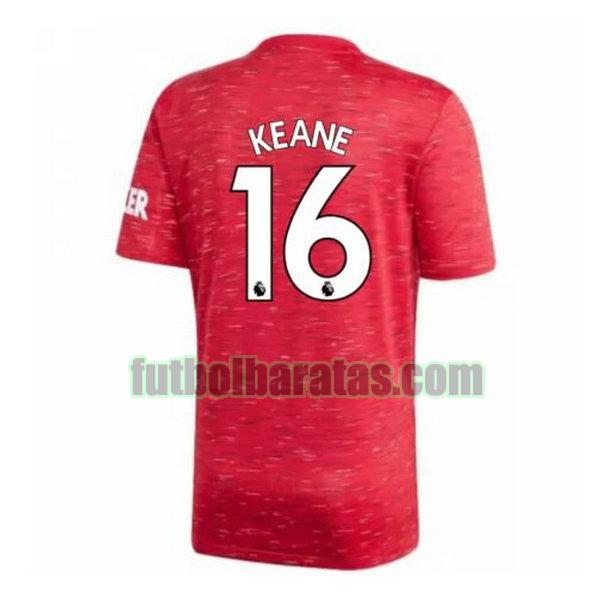 camiseta keane 16 manchester united 2020-2021 primera