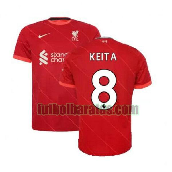 camiseta keita 8 liverpool 2021 2022 rojo primera