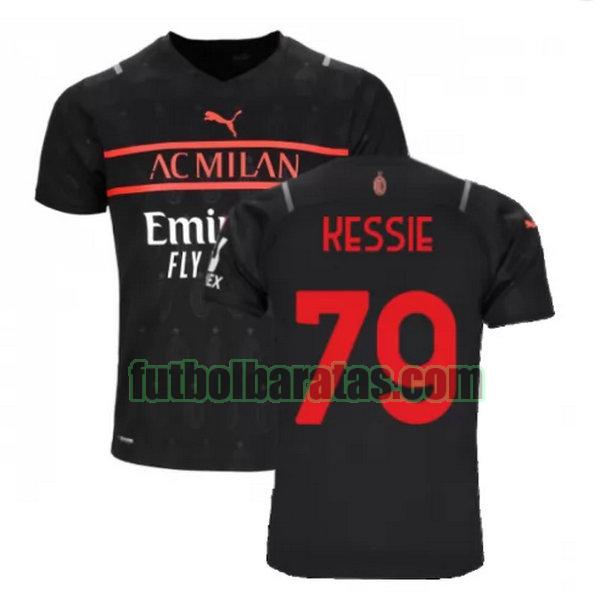 camiseta kessie 79 ac milan 2021 2022 negro tercera