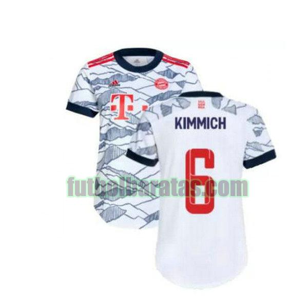 camiseta kimmich 6 bayern munich 2021 2022 gris tercera