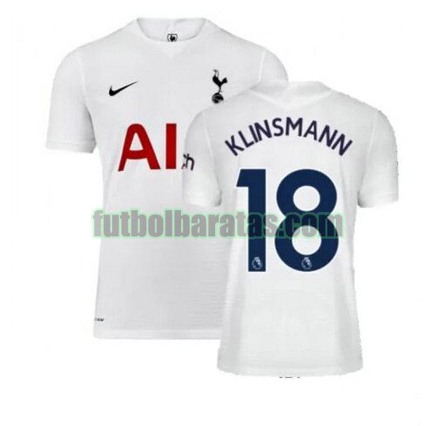 camiseta klinsmann 18 tottenham hotspur 2021 2022 blanco primera