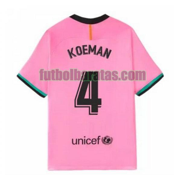 camiseta koeman 4 barcelona 2020-2021 rosa tercera