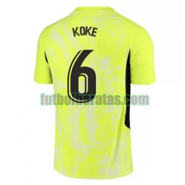 camiseta koke 6 atletico madrid 2020-2021 verde tercera