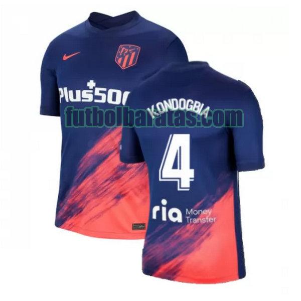 camiseta kondogbia 4 atletico madrid 2021 2022 azul negro segunda