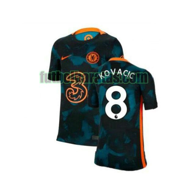 camiseta kovacic 8 chelsea 2021 2022 verde segunda