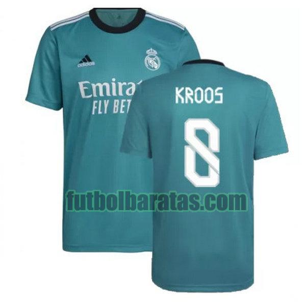 camiseta kroos 8 real madrid 2021 2022 verde tercera