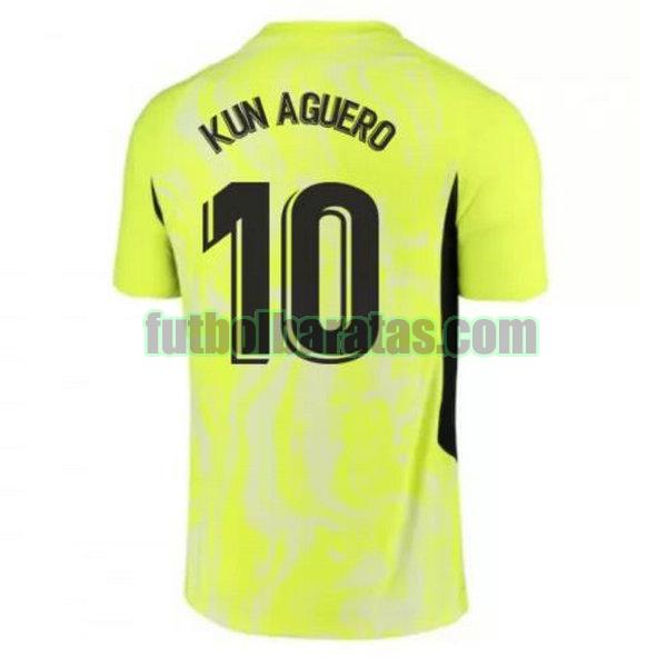 camiseta kun aguero 10 atletico madrid 2020-2021 verde tercera