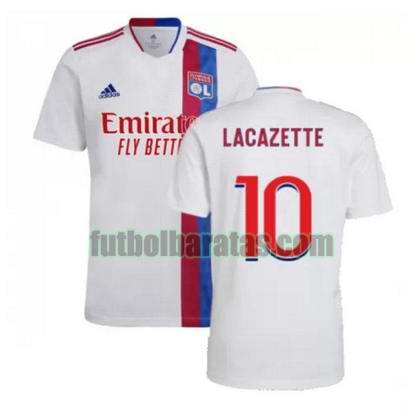 camiseta lacazette 10 lyon 2021 2022 blanco primera