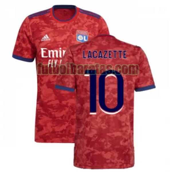 camiseta lacazette 10 lyon 2021 2022 rojo segunda