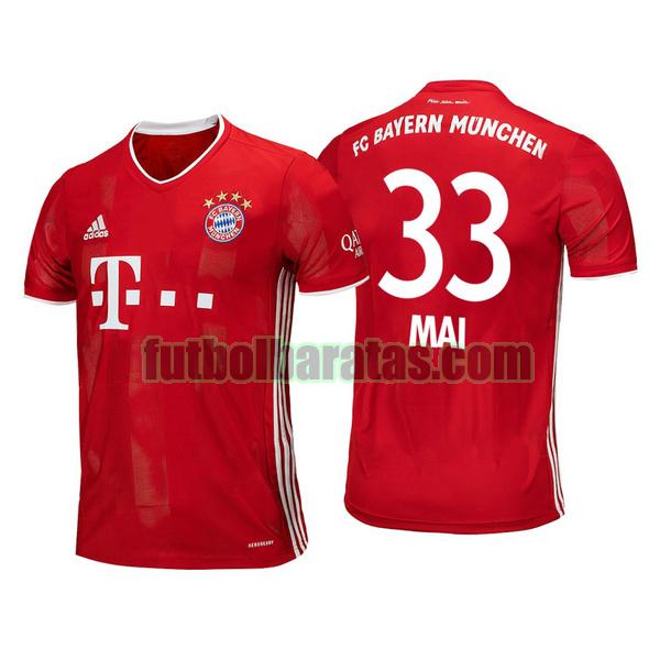 camiseta lars lukas mai 33 camiseta bayern munich 2020-2021 primera