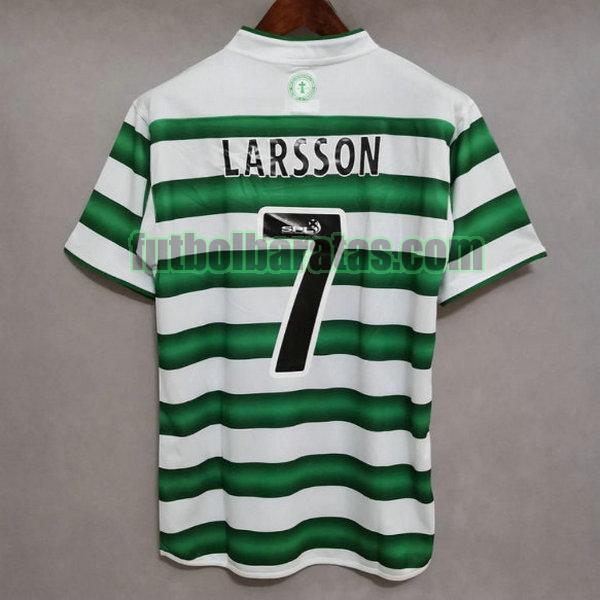 camiseta larsson 7 celtic 2003-2004 verde primera