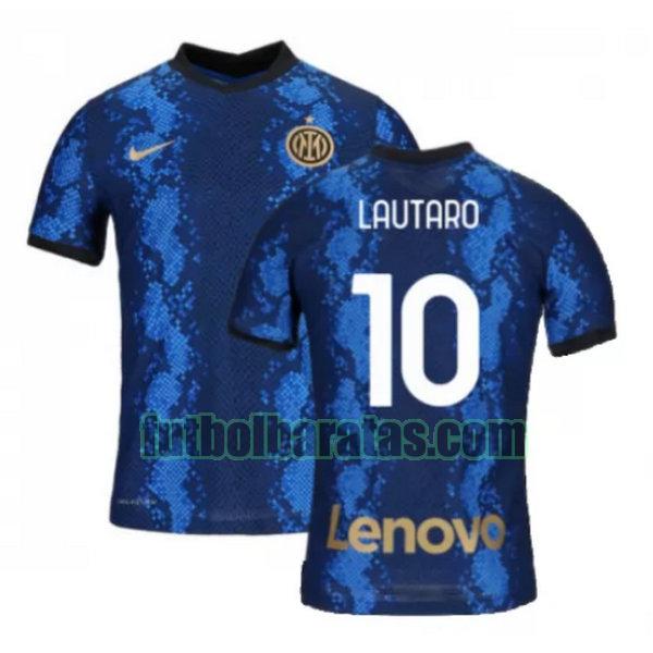 camiseta lautaro 10 inter milán 2021 2022 azul primera