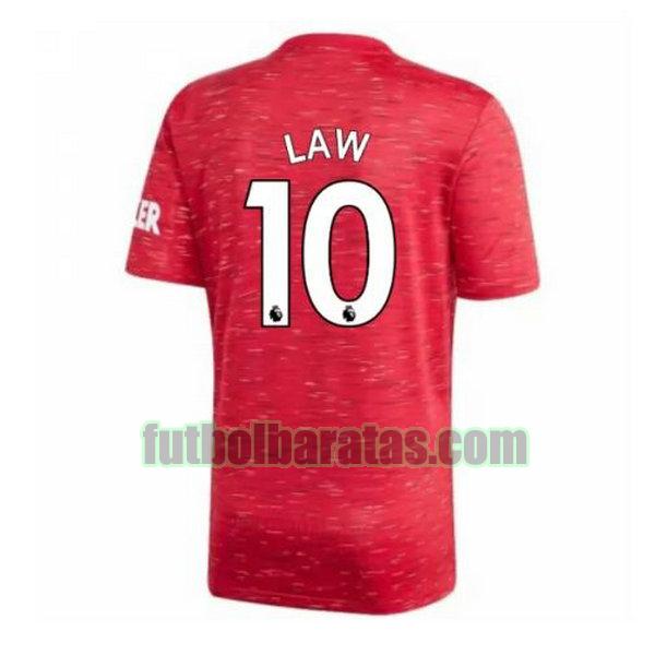 camiseta law 10 manchester united 2020-2021 primera