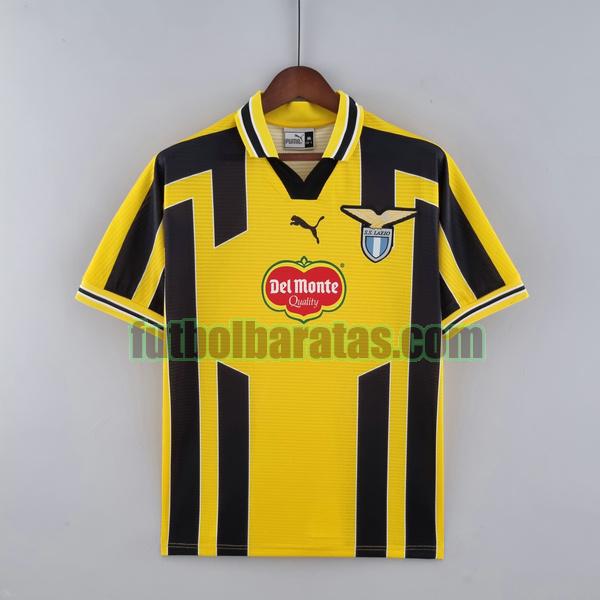 camiseta lazio 1998 2000 amarillo fourth