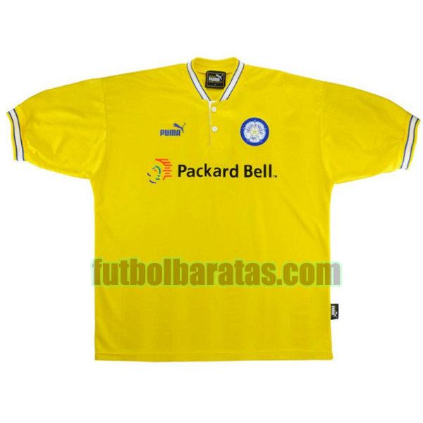 camiseta leeds united 1996-1999 amarillo segunda